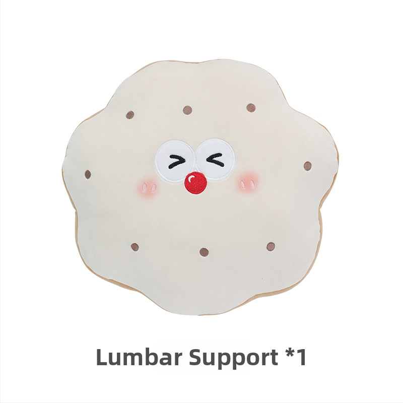 Feather cen Puhas auto kaela padja Toast Biscuits mustril, täidis PP puuvill