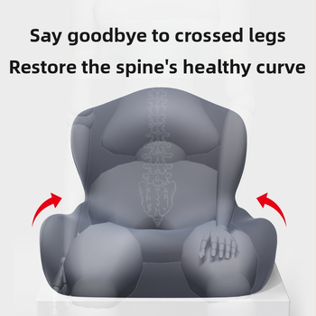 Atminties putų vienos dalies sėdynės pagalvė su Ice Silk danga ir integruota nugaros atrama biuro kėdei