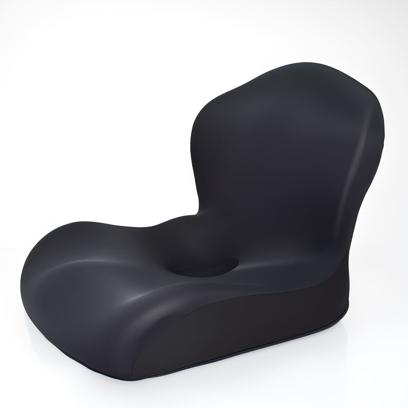 Atminties putų vienos dalies sėdynės pagalvė su Ice Silk danga ir integruota nugaros atrama biuro kėdei