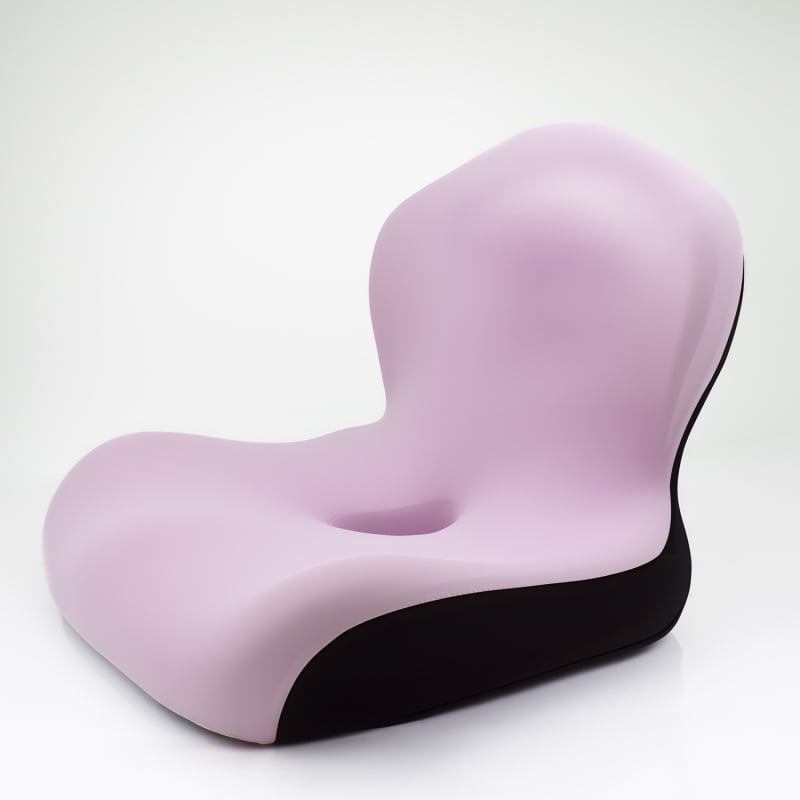 Atminties putų vienos dalies sėdynės pagalvė su Ice Silk danga ir integruota nugaros atrama biuro kėdei