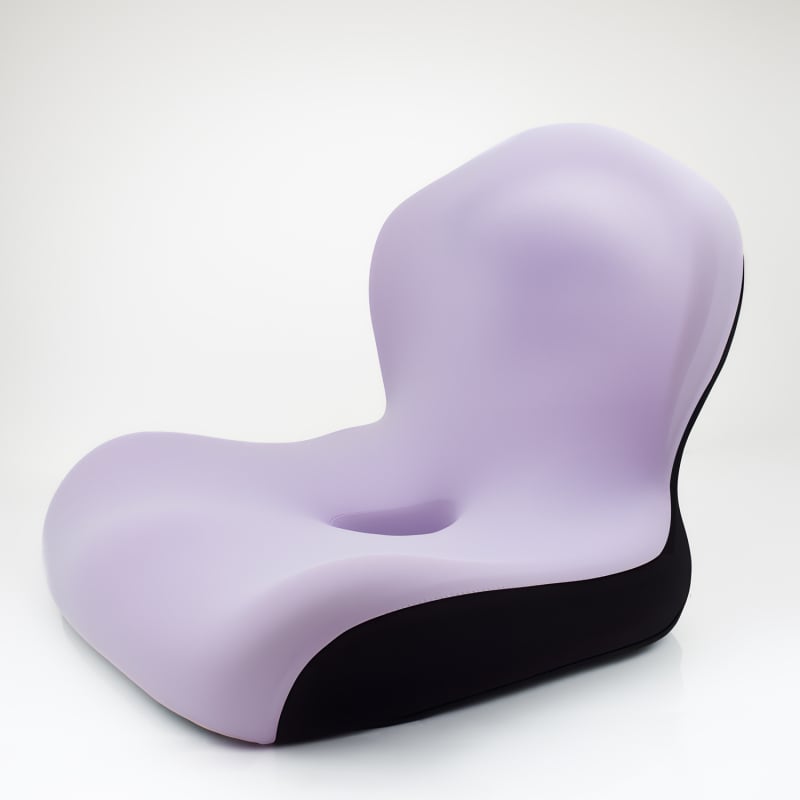 Atminties putų vienos dalies sėdynės pagalvė su Ice Silk danga ir integruota nugaros atrama biuro kėdei