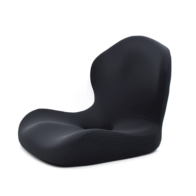 Atminties putų vienos dalies sėdynės pagalvė su Ice Silk danga ir integruota nugaros atrama biuro kėdei