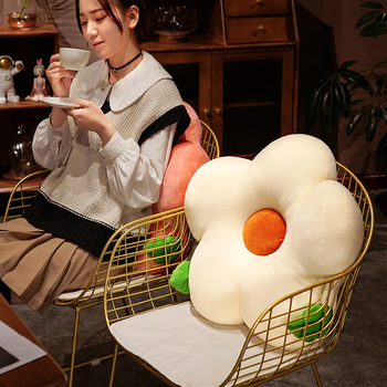 Възглавничка за кръста за диван с флорална шарка, плюшено покритие, пълнеж PP памук, модерен стил