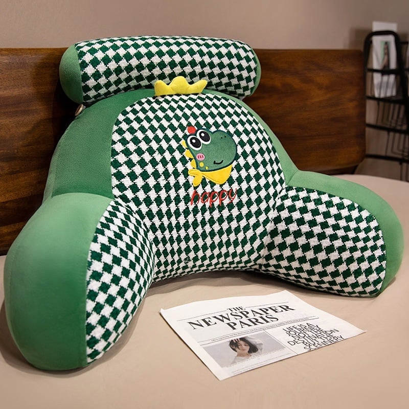 Възглавница за опора на кръста First xu — плюшено покритие, пълнеж PP памук, бродирана тъкан, модерен стил