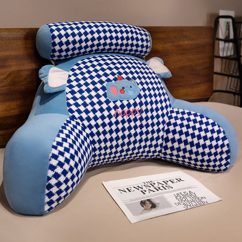 Възглавница за опора на кръста First xu — плюшено покритие, пълнеж PP памук, бродирана тъкан, модерен стил