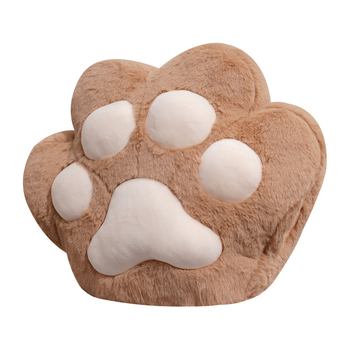 Възглавница котешка лапа 2-в-1: плюшена обивка, PP памук пълнеж, персонализирана бродерия/печати, карикатурен стил, шаблон 21857038224