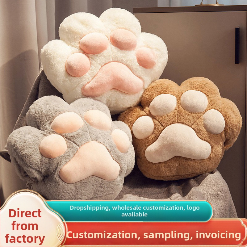 Katino letenos pagalvė 2-in-1, pagalvė ir pledas, pliušinis užvalkalas, PP medvilnės užpildas, siuvimo/atspaudo pritaikymas, animacinių filmų stilius, modelis 21857038224