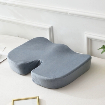 Memorijos putplasčio sėdynės pagalvė su juosmens parama — biurui, minimalistinis stilius, prisitaikantis