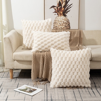 Κάλυμμα μαξιλαριού Snowflake velvet — σειρά Snowflake velvet, ύφασμα Snowflake velvet, σύγχρονος μινιμαλισμός, για σαλόνι