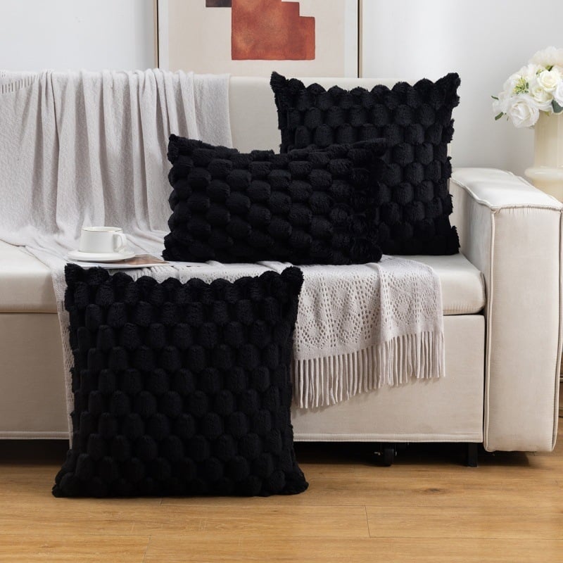 Κάλυμμα μαξιλαριού Snowflake velvet — σειρά Snowflake velvet, ύφασμα Snowflake velvet, σύγχρονος μινιμαλισμός, για σαλόνι