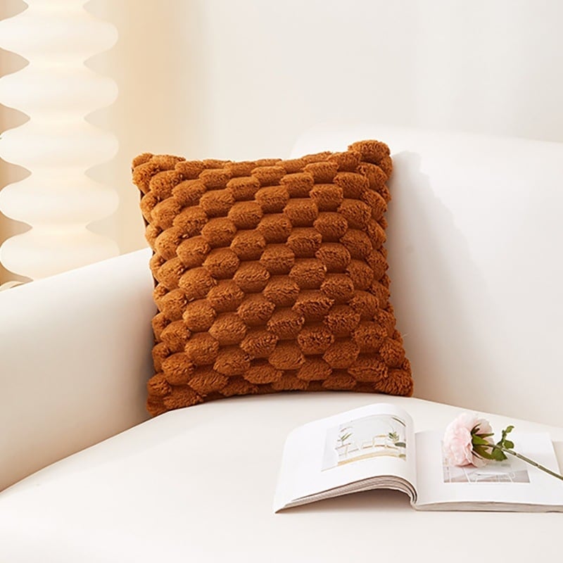 Κάλυμμα μαξιλαριού Snowflake velvet — σειρά Snowflake velvet, ύφασμα Snowflake velvet, σύγχρονος μινιμαλισμός, για σαλόνι