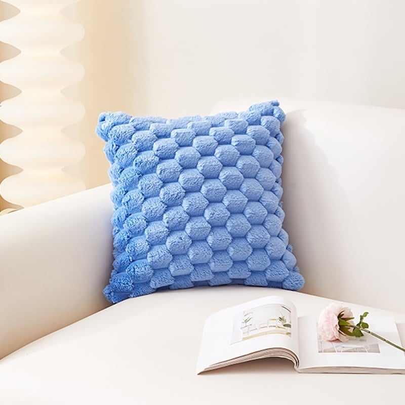 Κάλυμμα μαξιλαριού Snowflake velvet — σειρά Snowflake velvet, ύφασμα Snowflake velvet, σύγχρονος μινιμαλισμός, για σαλόνι