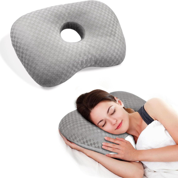 Katės ausų pagalvė - užpildas poliesterio pluoštas (100%), poliuretano užpildas (100%), pagrindinė medžiaga poliesterio pluoštas (100%), Modal pluoštas (100%), kvadrato formos