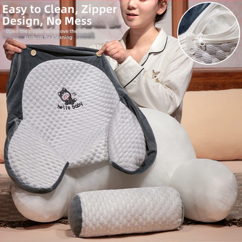 Karikatūrinis pagalvė prie lovos nėščioms – siuvinėtas raštas, PP medvilnės užpildas, nedidelis gaivus stilius