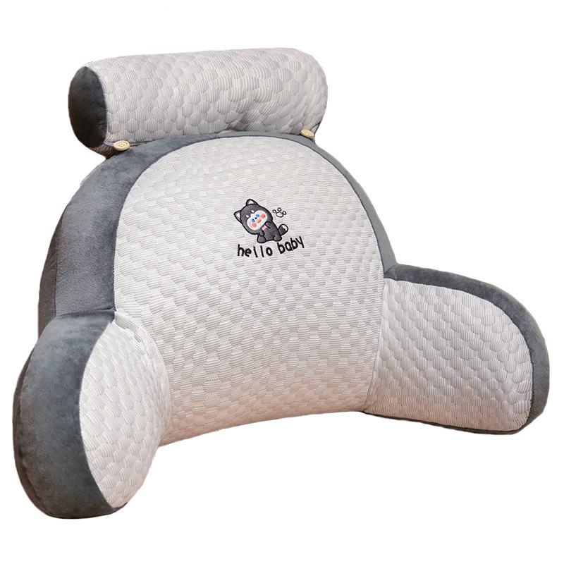 Карикатурна възглавничка за край на леглото за бременни, бродирана шарка, пълнител PP памук, стил малко свеж
