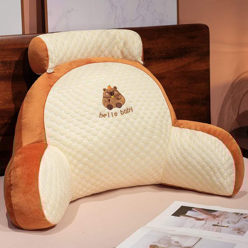 Карикатурна възглавничка за край на леглото за бременни, бродирана шарка, пълнител PP памук, стил малко свеж