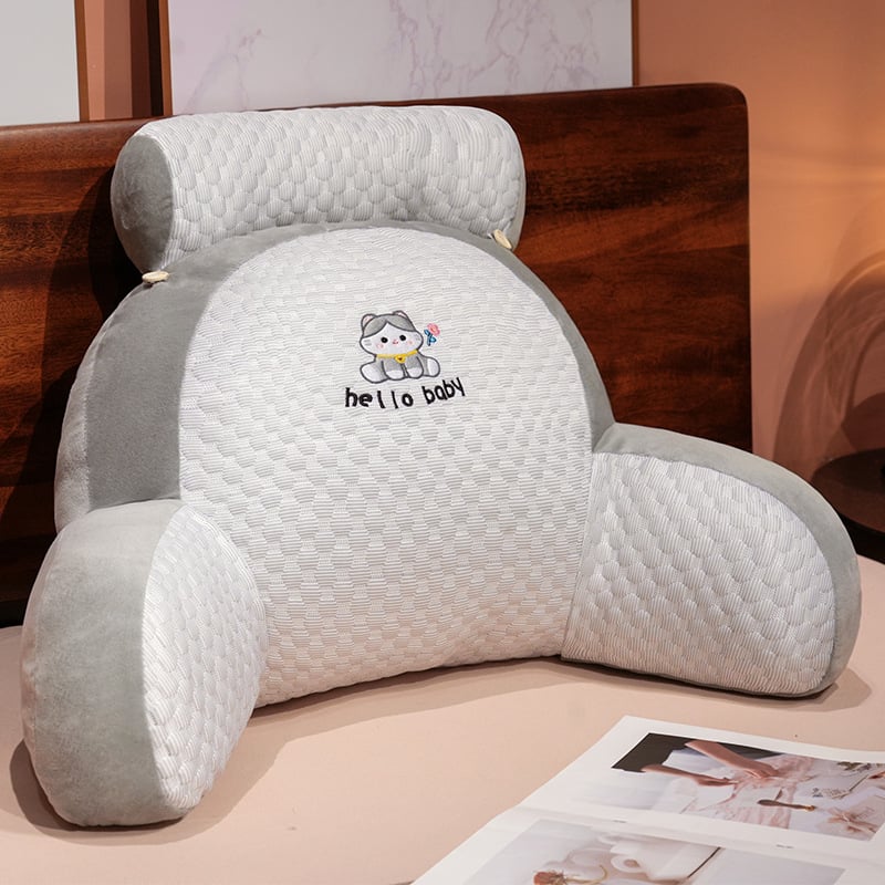 Карикатурна възглавничка за край на леглото за бременни, бродирана шарка, пълнител PP памук, стил малко свеж
