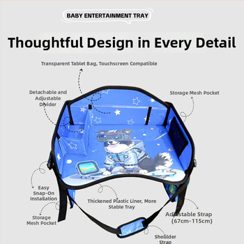 Laste reisilau autosse – kokkupandav põlvetöölaud ja joonistuslaud, kliki paigaldus, mitmeotstarbeline auto laud