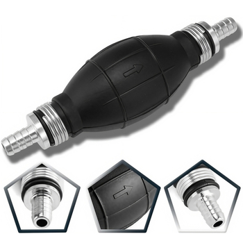 Χειροκίνητη αντλία καυσίμου με διπλής κατεύθυνσης βαλβίδα ελέγχου, σώμα από καουτσούκ-αλουμίνιο, για συστήματα καυσίμου αυτοκινήτων, ελικοπτέρων, σκαφών και μοτοσικλετών