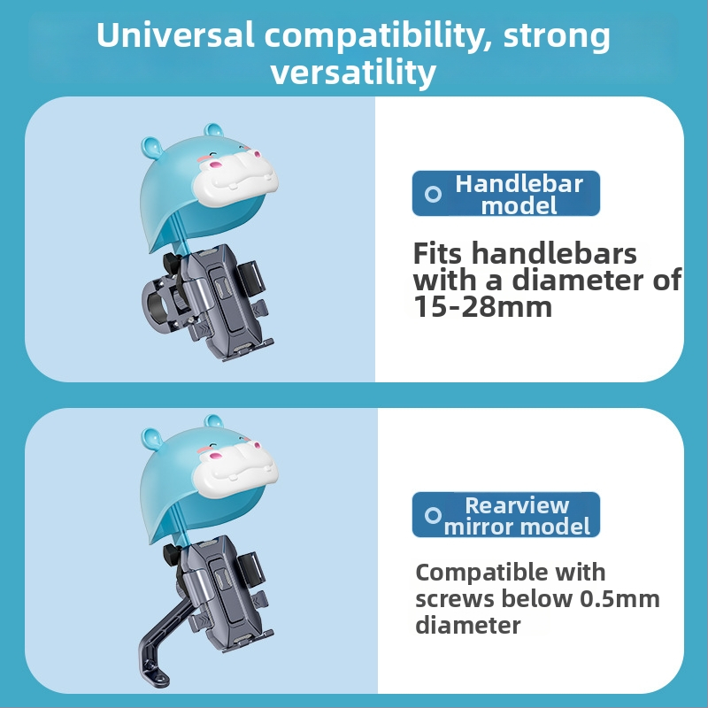 Držiak na telefón pre motocykle a bicykle – kovový, minimalistický dizajn, pevný držiak na navigáciu