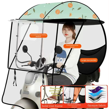 Respect saulės skėtis elektriniams transporteriams – rankinis atidarymas, suaugusiems, 1,2 kg