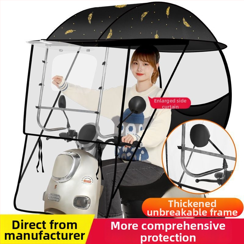 Respect saulės skėtis elektriniams transporteriams – rankinis atidarymas, suaugusiems, 1,2 kg