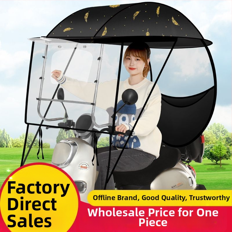 Respect päikesesirms elektrilistele sõidukitele – manuaalne avamine, täiskasvanutele, 1,2 kg