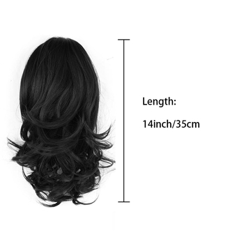 Ponytail plaukų peruka - plaukų kuodelis, reguliuojamas raištis, krioklio garbanos, pūkuota aukšta karūna, aukštos temperatūros viela, mechanizmas (Kilmes: Xuchang)