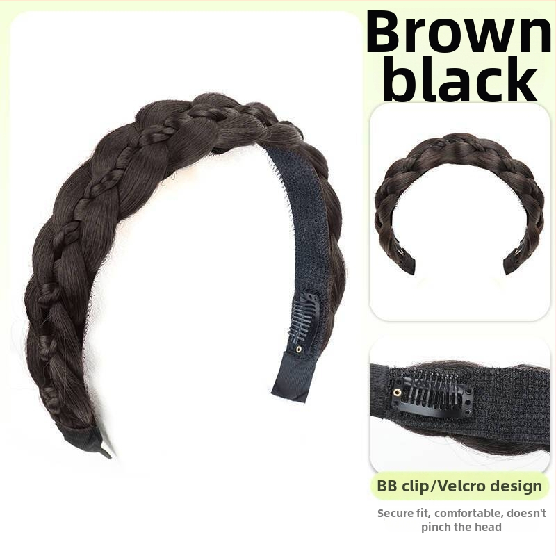 Magnetinė žuvies kaulo pynė peruka, vieno gabalo sintetinių plaukų, anime cosplay stilius, modelis CX006 Magnetic Princess Braid, veido formavimas ir apimties suteikimas