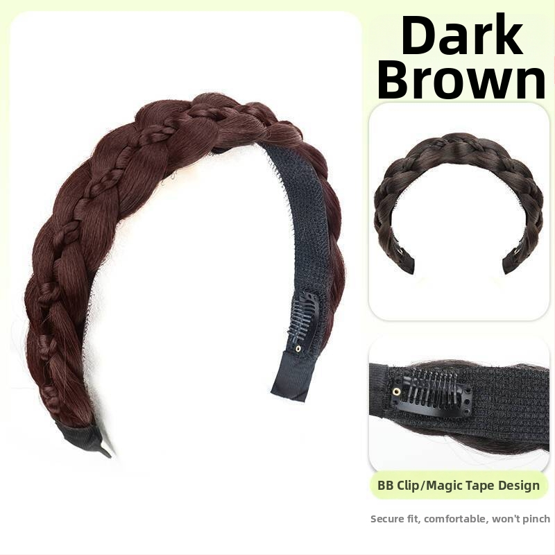 Magnetinė žuvies kaulo pynė peruka, vieno gabalo sintetinių plaukų, anime cosplay stilius, modelis CX006 Magnetic Princess Braid, veido formavimas ir apimties suteikimas