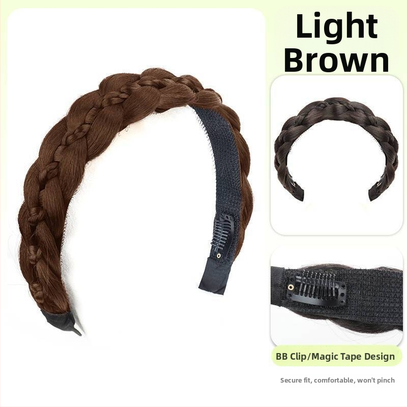 Magnetinė žuvies kaulo pynė peruka, vieno gabalo sintetinių plaukų, anime cosplay stilius, modelis CX006 Magnetic Princess Braid, veido formavimas ir apimties suteikimas