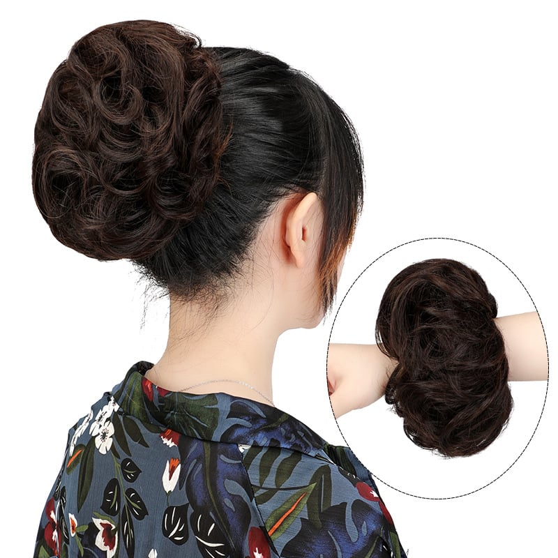 Uodegos plaukų parūka su aukštos temperatūros plaukais, dažoma, modelis XQ061A, licencijuota privata etikete (Modelis: XQ061A; Plaukai: aukštos temperatūros plaukai; Dažymas: Taip)