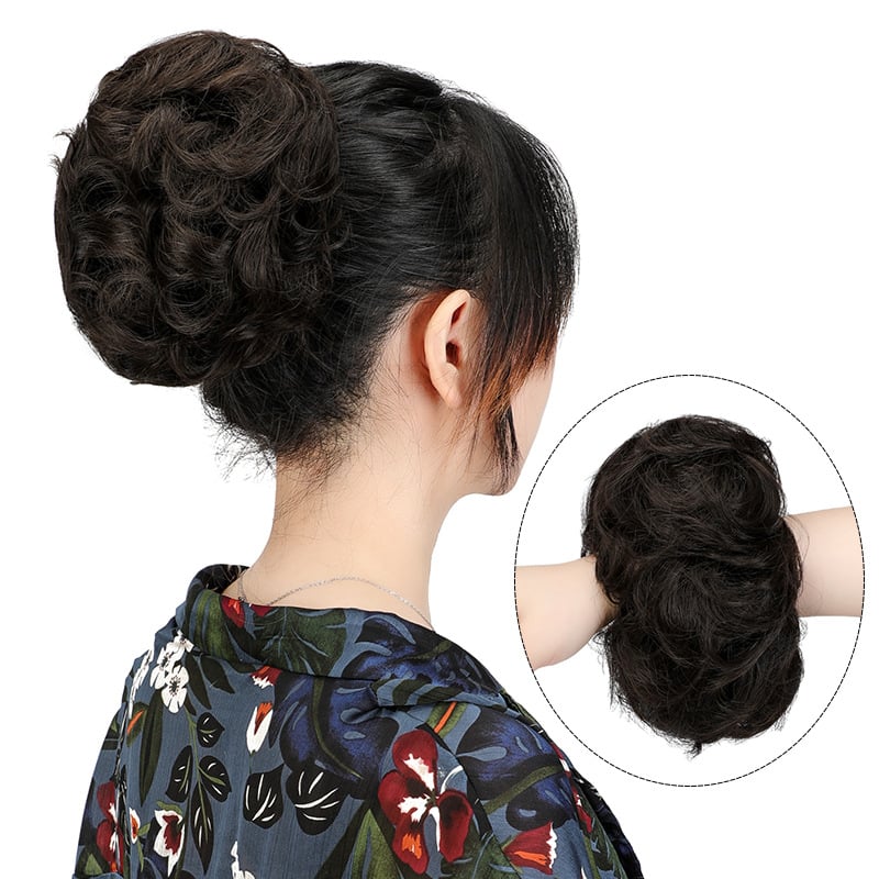 Uodegos plaukų parūka su aukštos temperatūros plaukais, dažoma, modelis XQ061A, licencijuota privata etikete (Modelis: XQ061A; Plaukai: aukštos temperatūros plaukai; Dažymas: Taip)