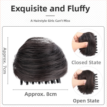 Katės ausų plaukų segtukas, trumpa peruka, korejiečių stilius, atspari šilumai viela