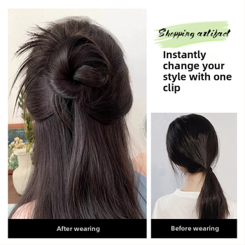 Klipų parūka, natūralus stilius, Grab Chicken Feather Balls modelis, karščiui atsparus vielas (Modelis: Grab Chicken Feather Balls; Medžiaga: karščiui atspari viela; Dažymas: netinkamas karštam dažymui; Efektas: formos keitimas)