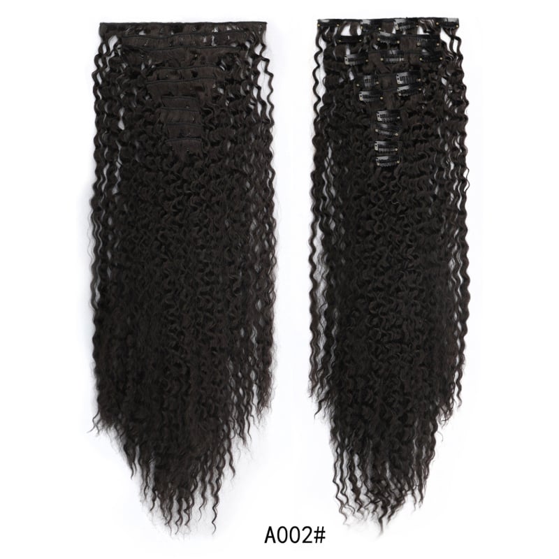 JC9 Plaukų klipsų rinkinys su garais garso plaukų prailginimais, šilko plaukai, modelis 9pjc24, moterims, apdorojimo technologija: mechanizmas, be dažymo ar perm