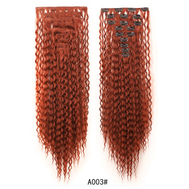 JC9 Plaukų klipsų rinkinys su garais garso plaukų prailginimais, šilko plaukai, modelis 9pjc24, moterims, apdorojimo technologija: mechanizmas, be dažymo ar perm