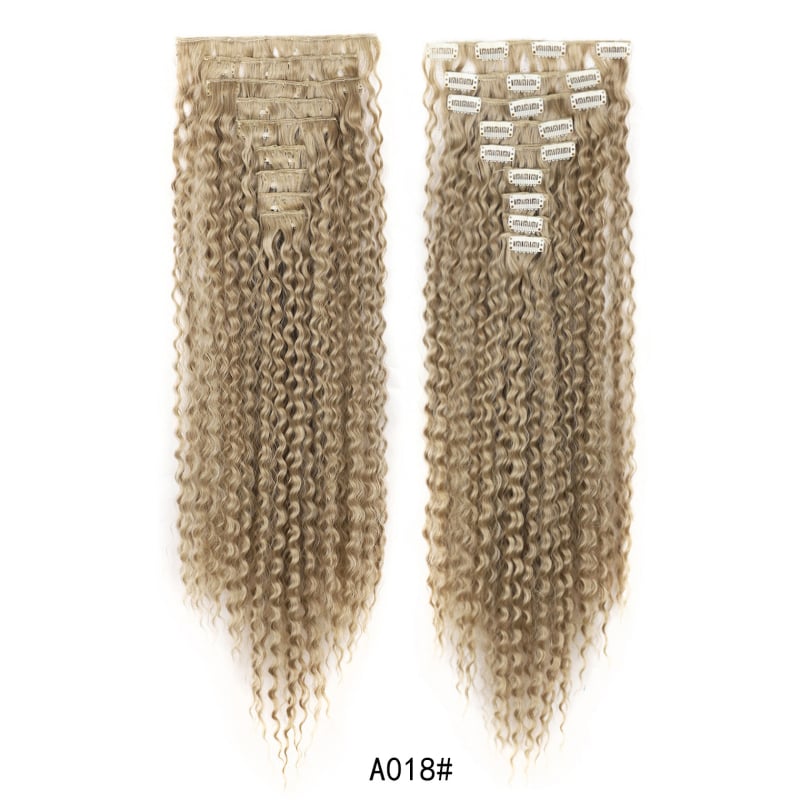 JC9 Plaukų klipsų rinkinys su garais garso plaukų prailginimais, šilko plaukai, modelis 9pjc24, moterims, apdorojimo technologija: mechanizmas, be dažymo ar perm