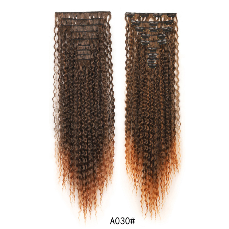 JC9 Plaukų klipsų rinkinys su garais garso plaukų prailginimais, šilko plaukai, modelis 9pjc24, moterims, apdorojimo technologija: mechanizmas, be dažymo ar perm