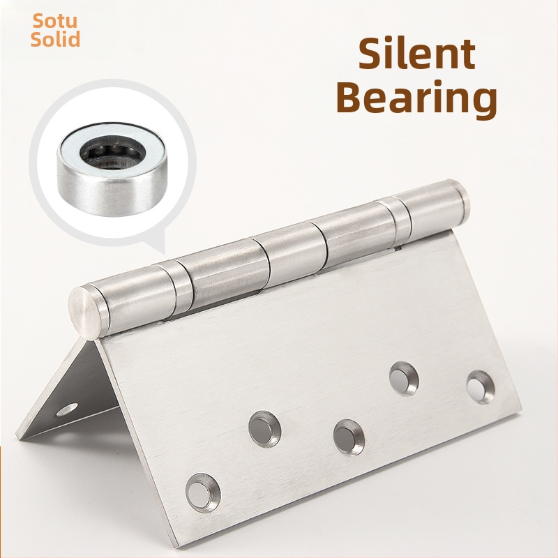 Sotegu Nerūdijančio plieno hinge sulankstomoms medinėms durims, paviršius: šlifuotas nerūdijantis plienas, stilis: modernus paprastas