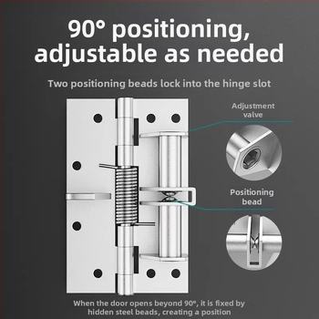 Daugiafunkcinis durų uždarytuvas su nematoma vyrių sistema – 90 laipsnių pozicija, modelis Jcthhy, prekinis ženklas Neck Strength