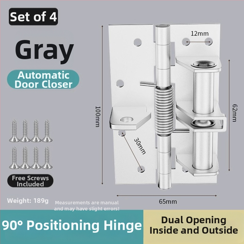 Daugiafunkcinis durų uždarytuvas su nematoma vyrių sistema – 90 laipsnių pozicija, modelis Jcthhy, prekinis ženklas Neck Strength