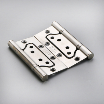 MZ nerūdijančio plieno durų vyriai vidinėms durims be įpjovų montavimas, poliruotas paviršius, modernus minimalistinis stilius, individualus apdirbimas