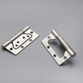 MZ nerūdijančio plieno durų vyriai vidinėms durims be įpjovų montavimas, poliruotas paviršius, modernus minimalistinis stilius, individualus apdirbimas