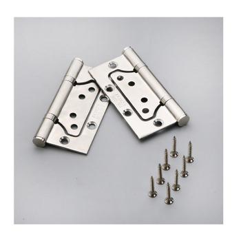 MZ nerūdijančio plieno durų vyriai vidinėms durims be įpjovų montavimas, poliruotas paviršius, modernus minimalistinis stilius, individualus apdirbimas