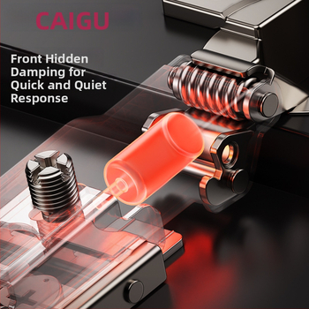 Drabužių spintos durų vyriai su trimis sekcijomis amortizatoriumi, reguliuojamas hidraulinis mechanizmas, modelis CG-T9, šaltai valcuotas plienas, 1 mm storis, elektroplakavimas