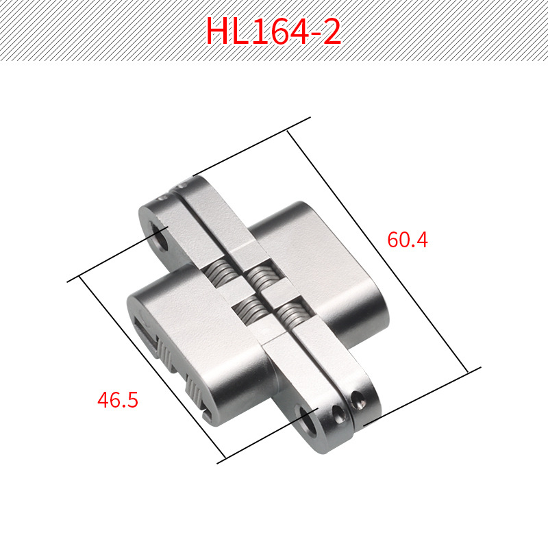 HL164-2 paslėptas durų vyris, cinko lydinys, elektroplatinė danga, įprastas storas vyris, šiuolaikinis minimalistinis stilius