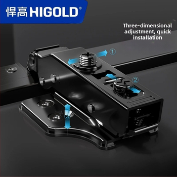 Higold G Series durų vyriai su aliuminio rėmu, amortizatorius, tylus uždarymas, šaltai valcuotas plienas