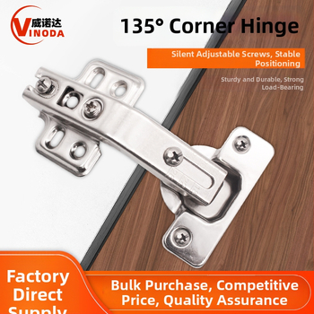 Spintelės durų vyris, 135° kampas, šaltai valcuotas plienas, didelis kampas, elektroplatinė danga, tylus uždarymas