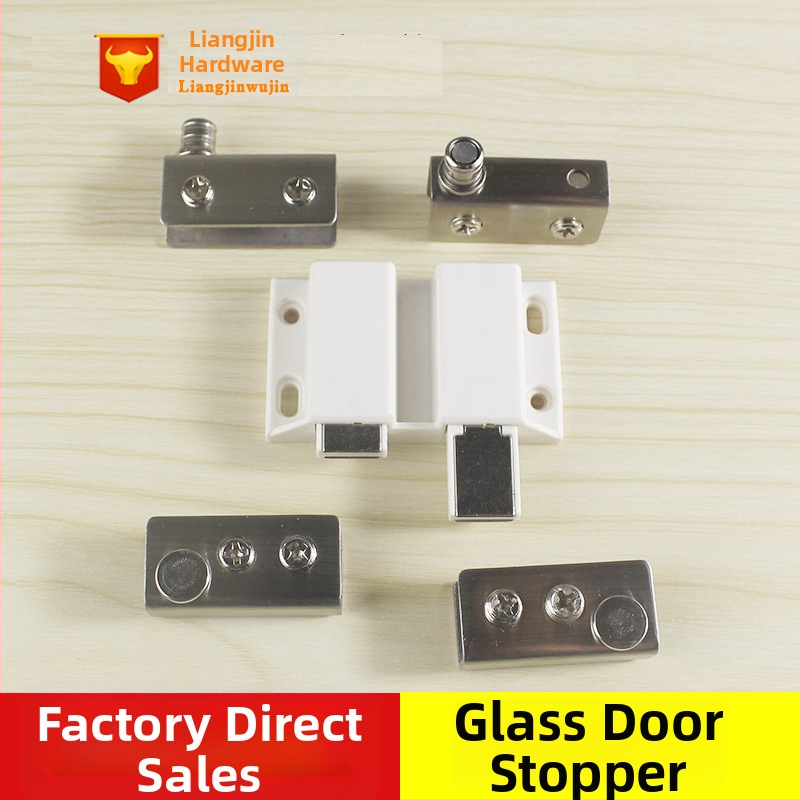 Jingpai stiklo vitrininė durų klipsas – nerūdijantis arba šaltai valcuotas plienas, vielos braižymas ir elektroplakavimas, šiuolaikiškas minimalistinis stilius, suderinamas su stiklinėmis vitrininėmis durimis, privatūs etikete galimi